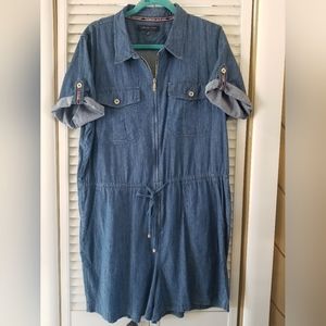 Tommy Hilfiger denim romper size large